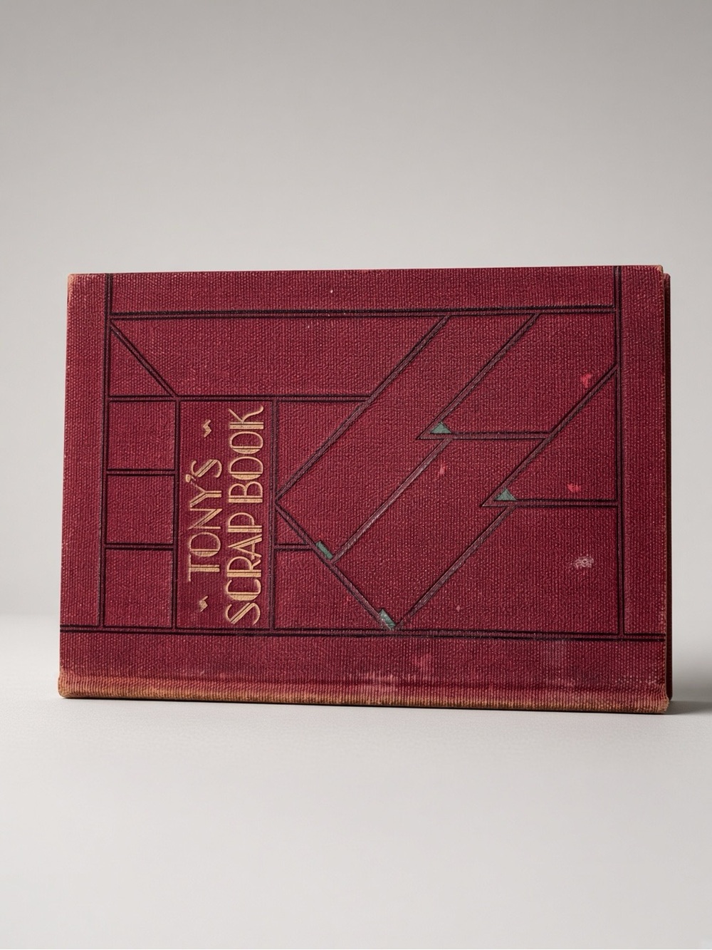 Vintage 1930s Tony’s Scrap Book Art Deco Burgundy Cloth HC | Tony Wons Radio